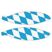 Ballon De Basket Motif Drapeau Diamant Bavière bleu et blanc (Panneaux)