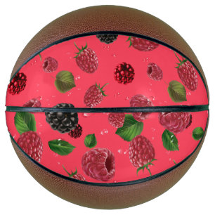 Ballon De Basket Motif framboise