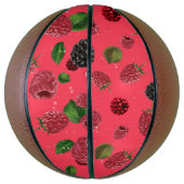 Ballon De Basket Motif framboise (Vertical)