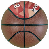 Ballon De Basket Motif géométrique moderne Numéro d'équipe (Droite)