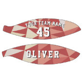 Ballon De Basket Motif géométrique moderne Numéro d'équipe (Panneaux)