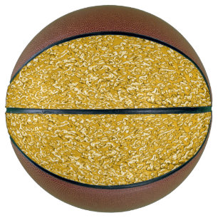 Ballon De Basket Motif PURE GOLD Splatter + votre texte / photo