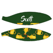 Ballon De Basket Motif vert trophée or (Panneaux)