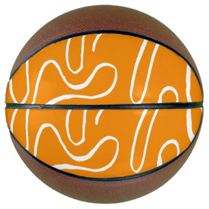 Ballon De Basket Motif Vibre Abstraite
