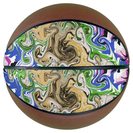 Ballon De Basket Multicolores liquides (Devant)