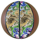 Ballon De Basket Multicolores liquides (Vertical)