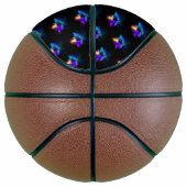 Ballon De Basket Neon Firefly sur noir (Droite)