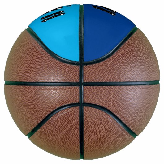 Ballon De Basket Nom Benjamin de conception noire, Basketball (Droite)