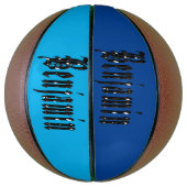 Ballon De Basket Nom Benjamin de conception noire, Basketball (Vertical)