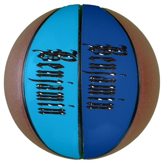 Ballon De Basket Nom Benjamin de conception noire, Basketball (Vertical)