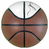 Ballon De Basket Nom de signature de script personnalisé (Droite)
