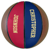 Ballon De Basket Nom du joueur de l'école du club d'équipe monograp (Vertical)