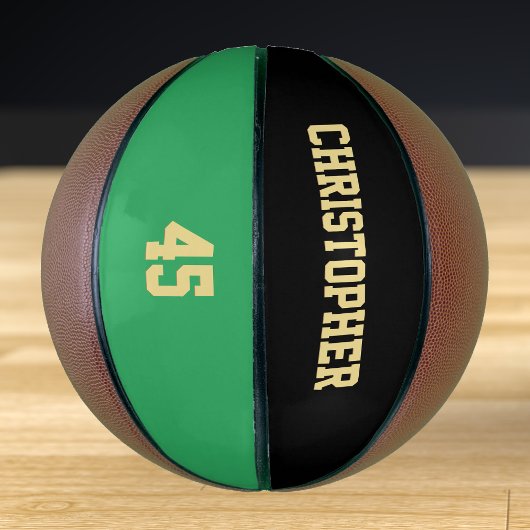 Ballon De Basket Nom du joueur de l'équipe du club monogramme Numér