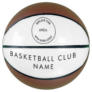 Ballon De Basket Nom et logo du club de basket-ball personnalisé