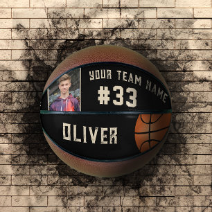 Ballon De Basket Nom et numéro de joueur personnalisés Équipe Nom P