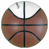 Ballon De Basket Nom monogramme de la réunion familiale classique (Droite)