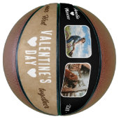 Ballon De Basket Notre première Saint Valentin Ensemble 2 Photos (Vertical)