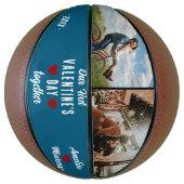 Ballon De Basket Notre première Saint Valentin Ensemble 2 Photos (Vertical)