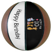 Ballon De Basket Now I, 10 ans d'âge 10 Birthday (Vertical)