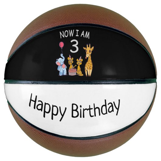 Ballon De Basket Now I le 3e jour du Birthday (Devant)