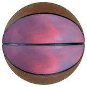 Ballon De Basket Nuages Rose Bleu (Devant)