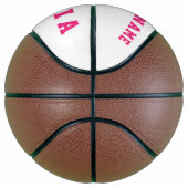 Ballon De Basket Numéro d'équipe du joueur rose moderne (Droite)