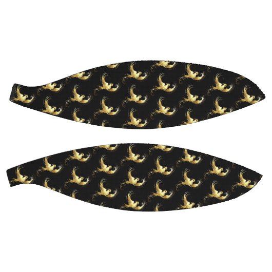 Ballon De Basket Oiseau d'or sur Arrière - plan noir (Panneaux)