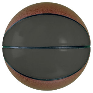 Ballon De Basket olive noire (couleur solide)