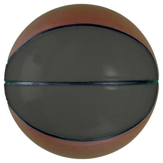 Ballon De Basket olive noire (couleur solide) (Devant)