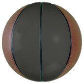 Ballon De Basket olive noire (couleur solide) (Vertical)