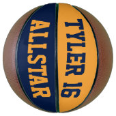 Ballon De Basket Or bleu Allstar (Vertical)