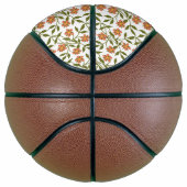 BALLON DE BASKET ORANGE FLEURS (Droite)
