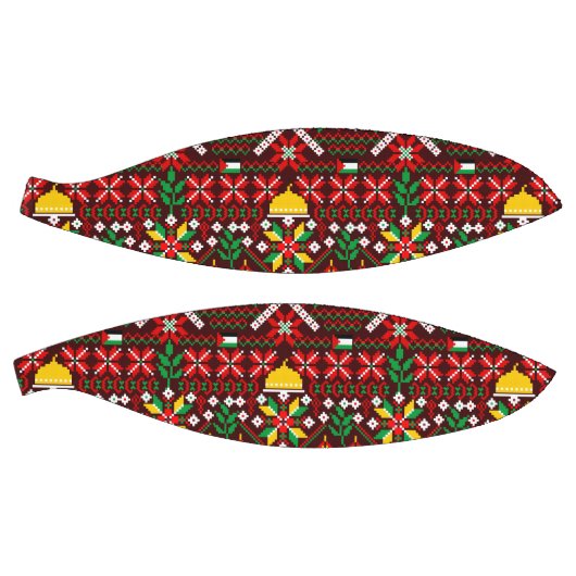 Ballon De Basket Palestine Tatreez Broderie traditionnelle (Panneaux)