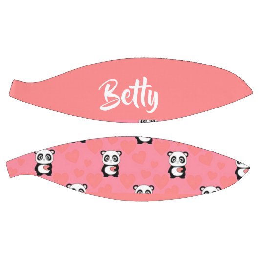 Ballon De Basket Panda love pink pattern (Panneaux)