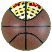 Ballon De Basket Panneau de contrôle Jaune Noir ajouter nom nom mon (Droite)