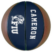 Ballon De Basket Panthers de la FIU - Logo blanc (Vertical)