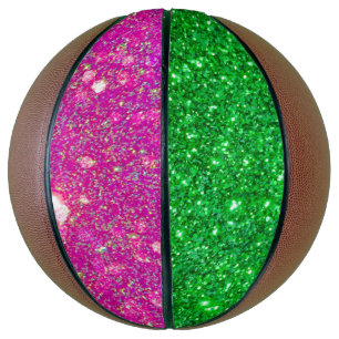 Ballon De Basket Parties scintillant rose et verte Basketball de pl