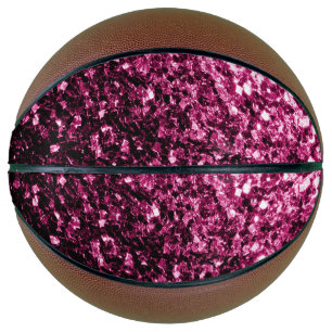 Ballon De Basket Parties scintillant rose foncé scintille