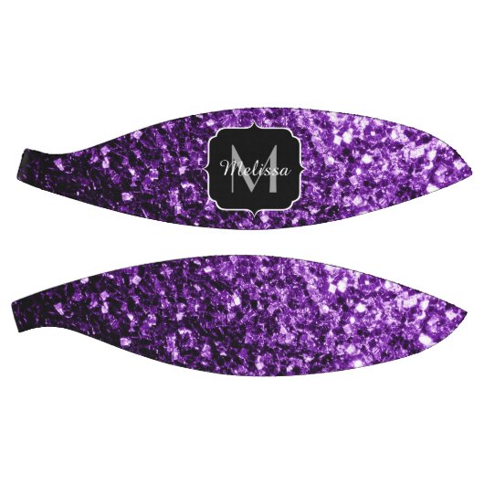 Ballon De Basket Parties scintillant violet foncé étincelant Monogr (Panneaux)