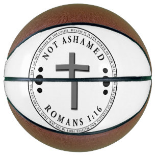 Ballon De Basket Pas honteux de l'Evangile Verse chrétien
