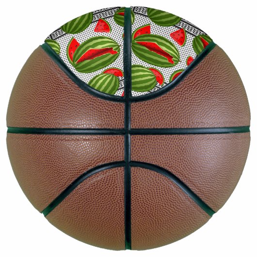 Ballon De Basket Pastèque Palestine - Slice (Droite)