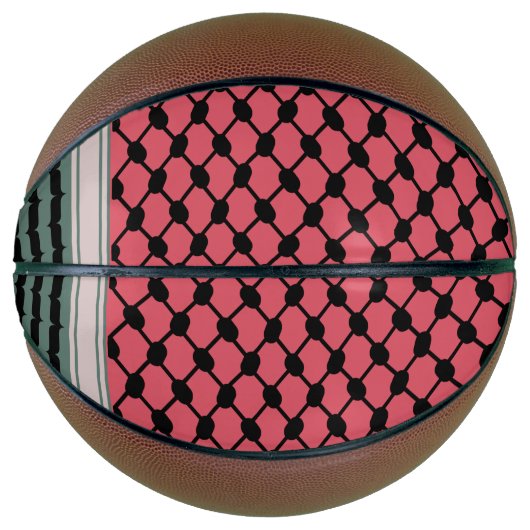 Ballon De Basket Pastèque palestinienne Hatta Keffiyeh Kufiya Folk (Devant)