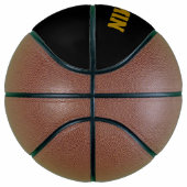 Ballon De Basket Personnalisé Nom et numéro de base-ball or (Droite)