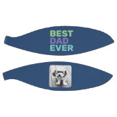 Ballon De Basket Photo avec Best Dad Ever - Whimsical Greeting Blue (Panneaux)