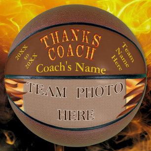 Ballon De Basket PHOTO Cadeaux personnalisés pour entraîneur de bas