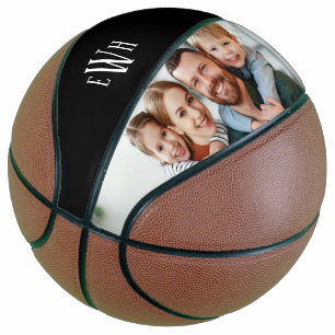 Ballon De Basket Photo classique et monogramme