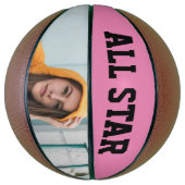 Ballon De Basket PHOTO DE FILLES Basketballs CUSTOMISÉS (Vertical)