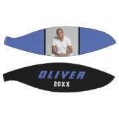 Ballon De Basket Photo de texte de l'établissement Blue Black (Panneaux)