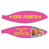 Ballon De Basket Pink 1000 Career Points Scorer Milestone Player (Panneaux)