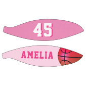 Ballon De Basket Pink Custom Basketball Girl Player's Nom Numéro (Panneaux)